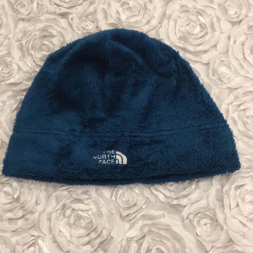 North Face Blue Fuzzy Hat